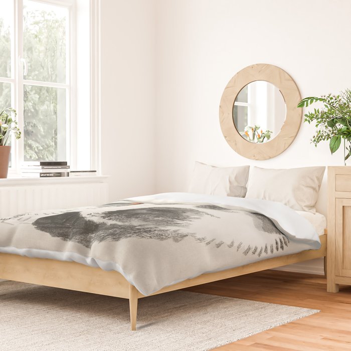 Sleeping cat by KÅno Bairei Duvet Cover Gallery Image 2