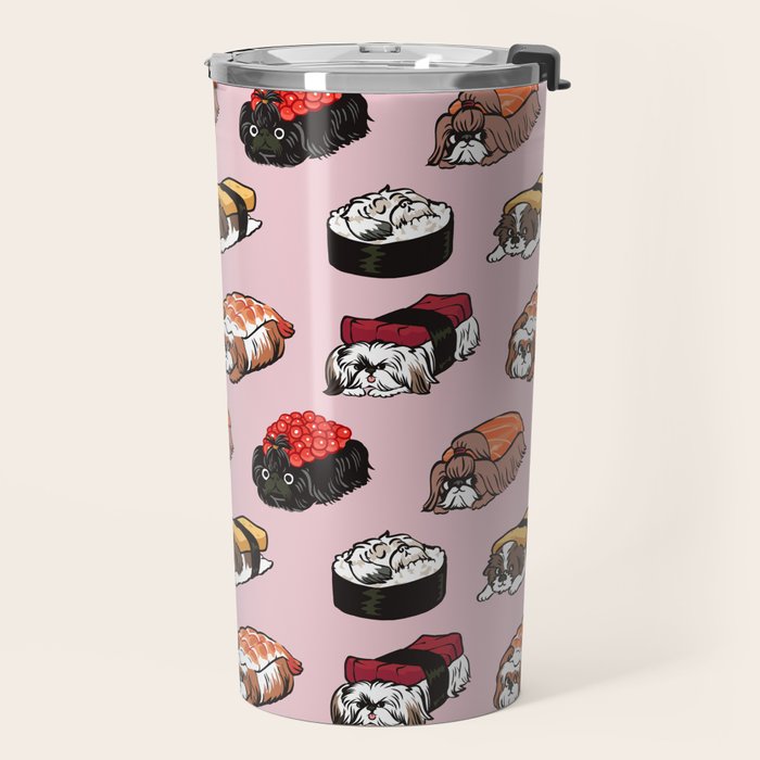 Sushi Shih Tzu Travel Mug Gallery Image 2