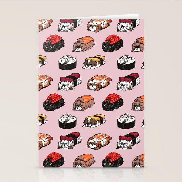 Sushi Shih Tzu Stationery Card Gallery Image 2
