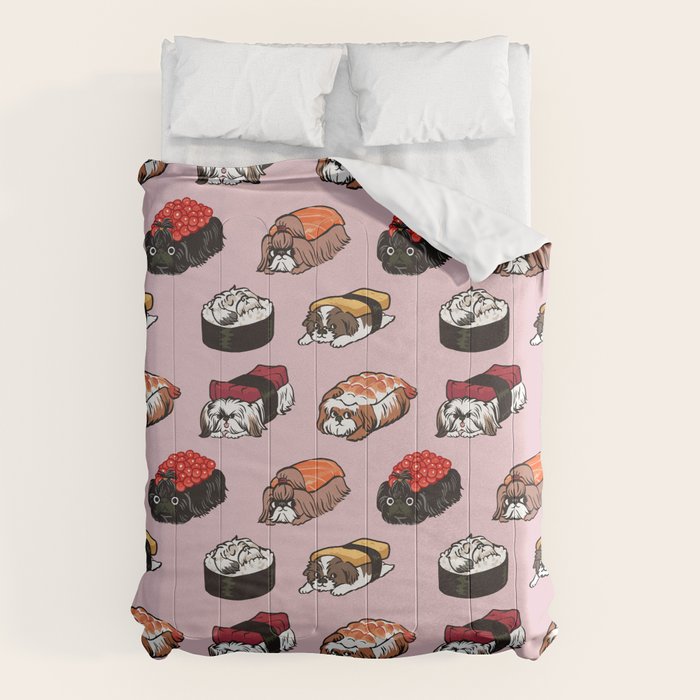 Sushi Shih Tzu Comforter Gallery Image 6
