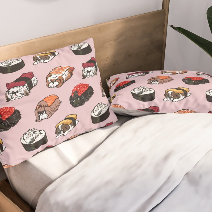 Sushi Shih Tzu Pillow Sham Gallery Image 2