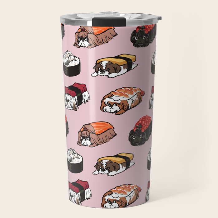 Sushi Shih Tzu Travel Mug Gallery Image 1