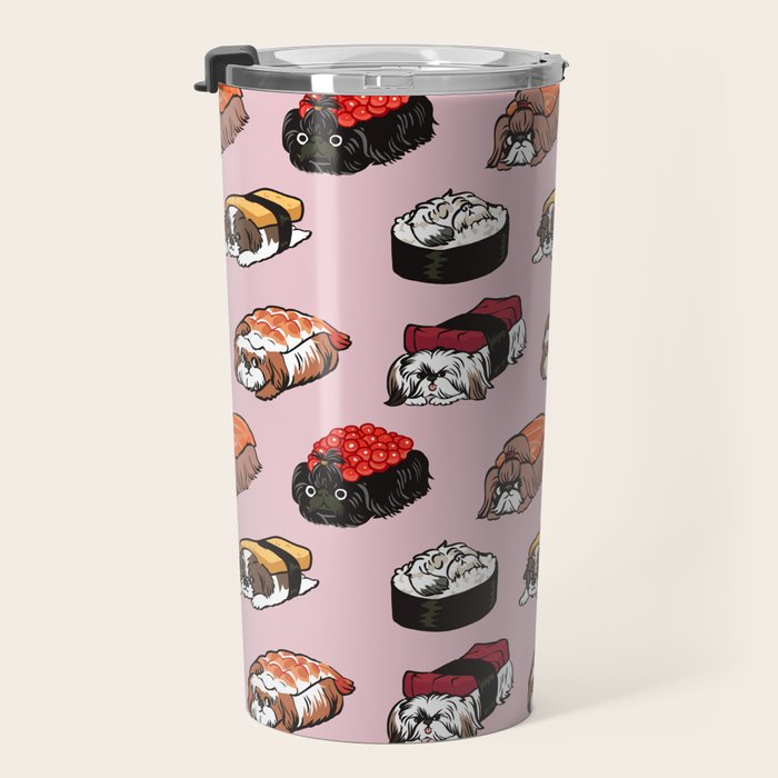 Sushi Shih Tzu Travel Mug Gallery Image 3