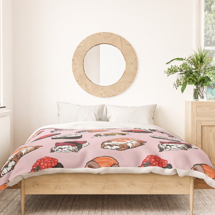 Sushi Shih Tzu Duvet Cover Gallery Image 3