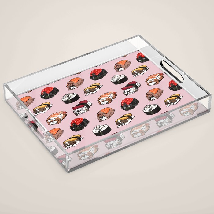 Sushi Shih Tzu Acrylic Tray Gallery Image 1