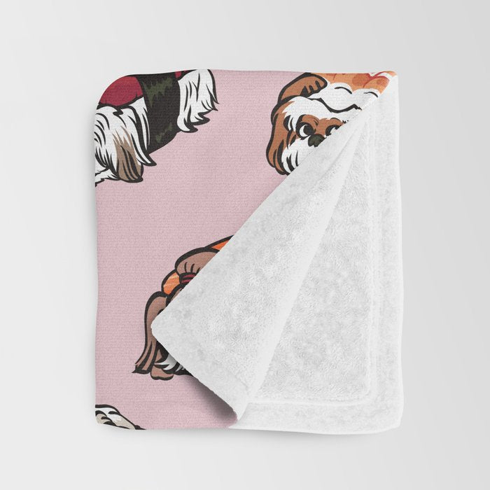 Sushi Shih Tzu Throw Blanket Gallery Image 3