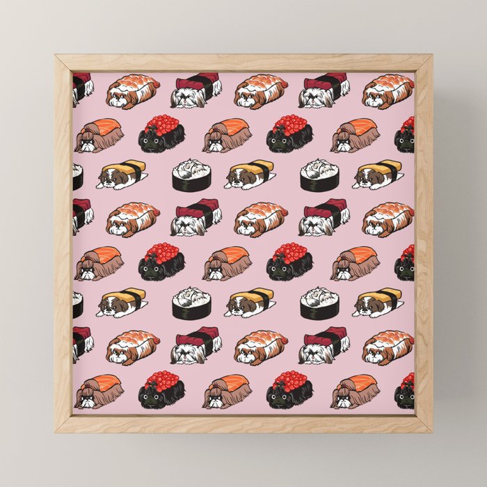 Sushi Shih Tzu Mini Art Print Gallery Image 1