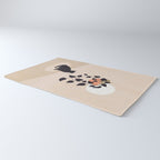 Hanging out with you forever - Cat, Plant and Moon Rug Gallery Image 3