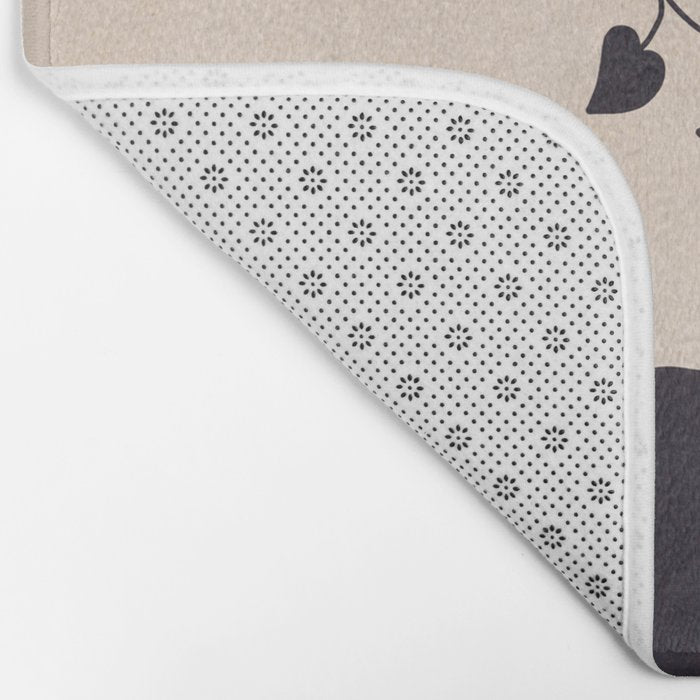 Hanging out with you forever - Cat, Plant and Moon Bath Mat Gallery Image 2