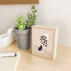 Hanging out with you forever - Cat, Plant and Moon Mini Art Print Gallery Image 2