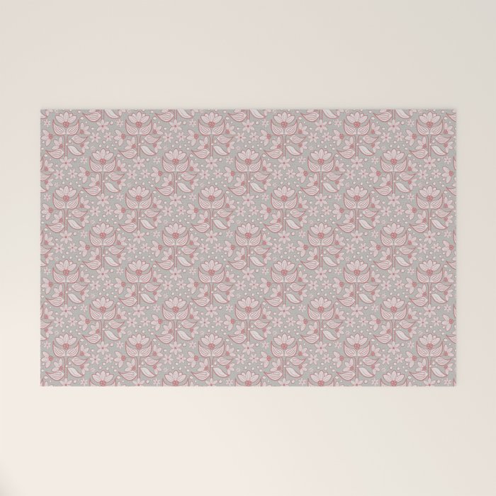 Sweet Florentia Pink Welcome Mat Gallery Image 1