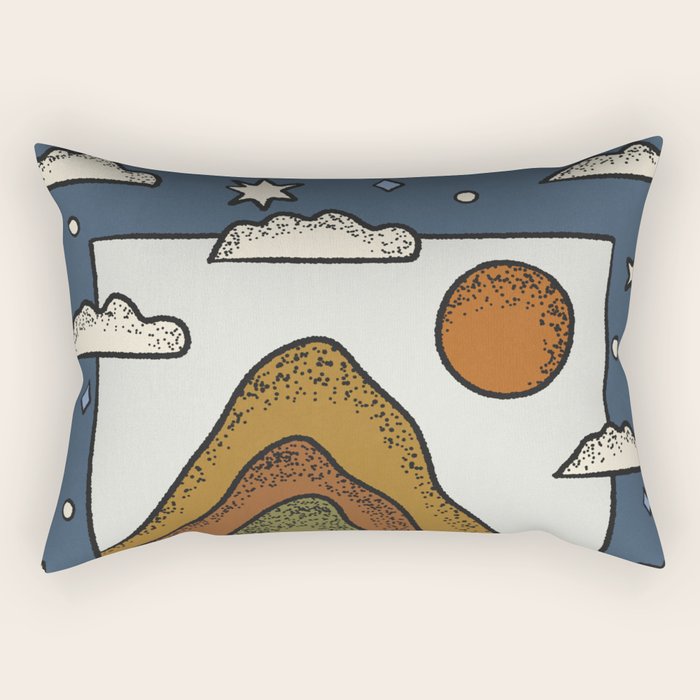 Day & Night Rectangular Pillow Gallery Image 1