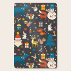 Christmas symbols pattern Cutting Board Gallery Image 1
