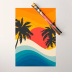 Abstract landscape art #5 Wrapping Paper Gallery Image 1