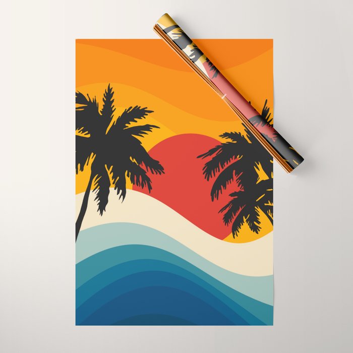 Abstract landscape art #5 Wrapping Paper Gallery Image 1