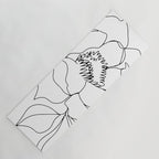 Minimal, Line Art, Floral Prints, Drawing Yoga Mat Gallery Image 1