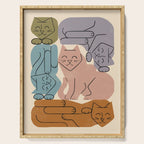 Stack of Cats No. 3 Serving Tray Gallery Image 1