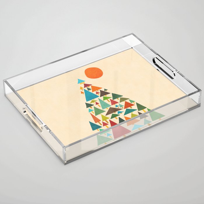 The house at the pine forest Acrylic Tray Gallery Image 1