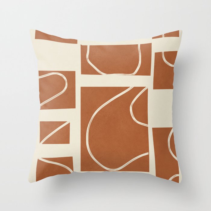 Abstract Pathways 6 Throw Pillow Gallery Image 6