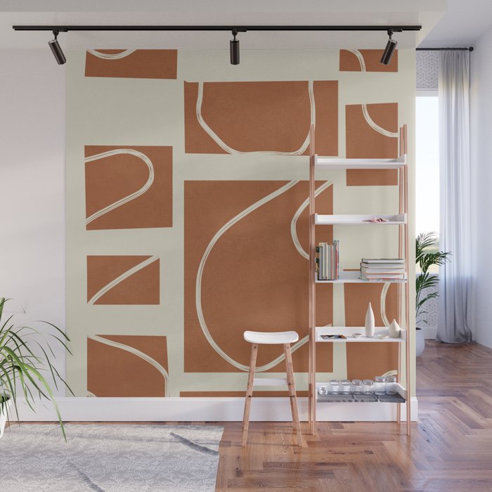 Abstract Pathways 6 Wall Mural Gallery Image 1