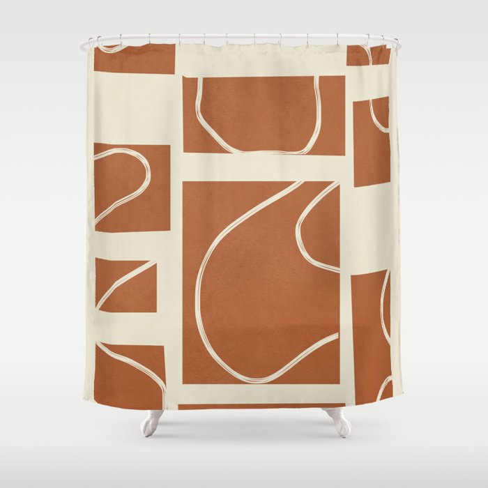 Abstract Pathways 6 Shower Curtain Gallery Image 1