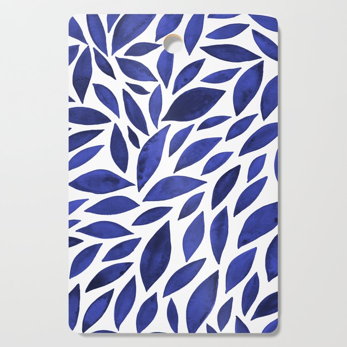 Diamond Leaves â Navy Cutting Board Gallery Image 1