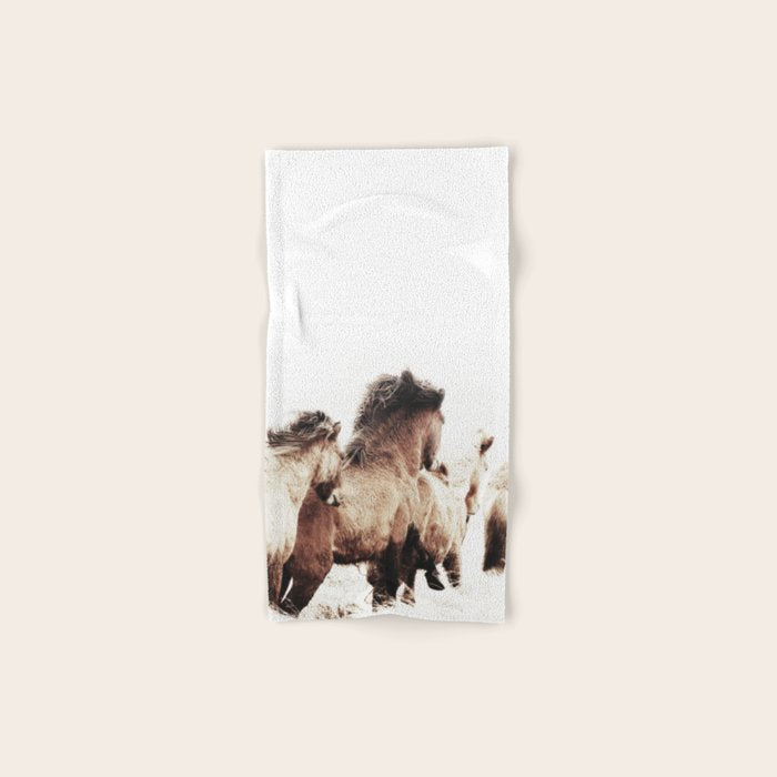 WILD AND FREE 2 - HORSES OF ICELAND Bath Towel Gallery Image 1