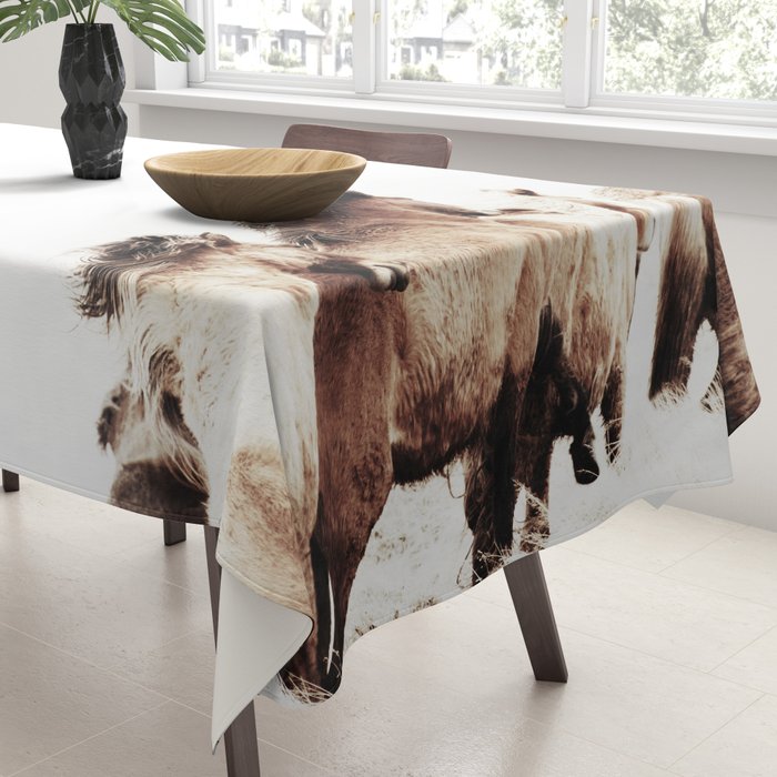 WILD AND FREE 2 - HORSES OF ICELAND Tablecloth Gallery Image 3