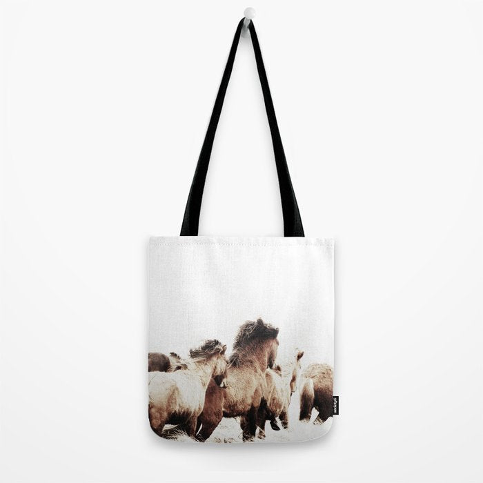 WILD AND FREE 2 - HORSES OF ICELAND Tote Bag Gallery Image 2