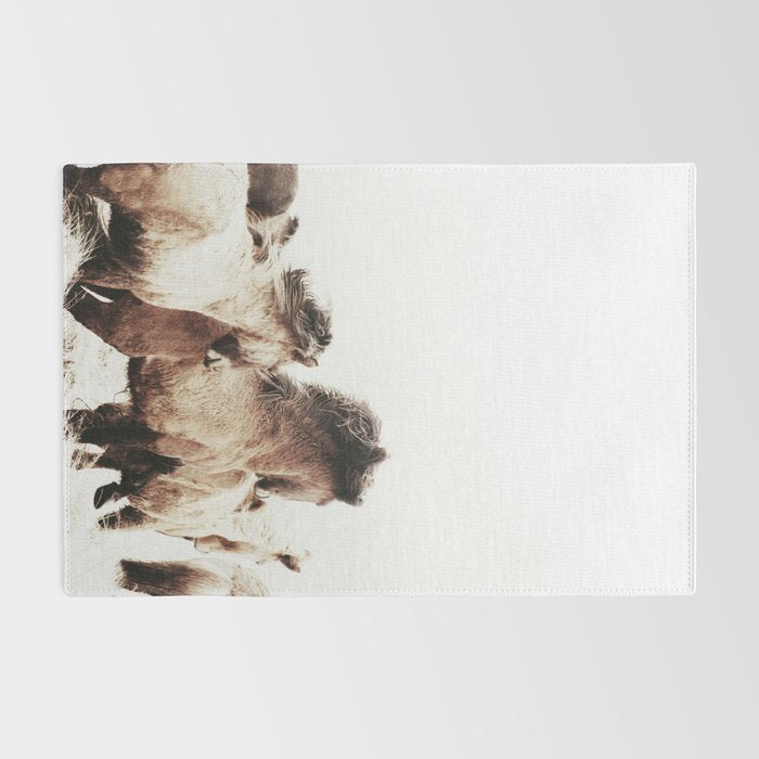 WILD AND FREE 2 - HORSES OF ICELAND Rug Gallery Image 2