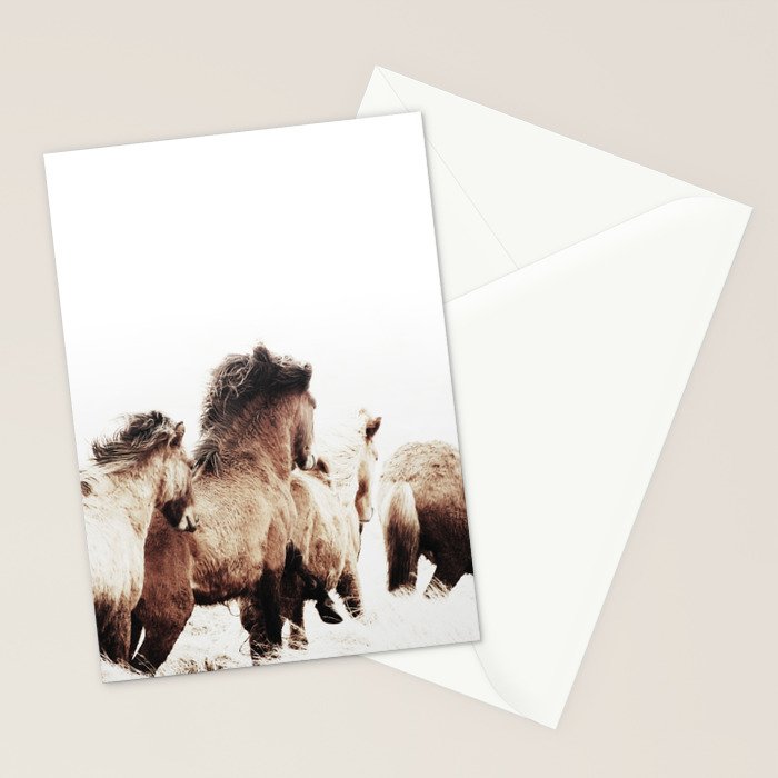 WILD AND FREE 2 - HORSES OF ICELAND Stationery Card Gallery Image 2