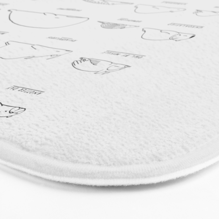 Moody Animals Pattern Bath Mat Gallery Image 3