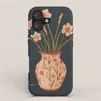 Blush Blooms in Painted Vase iPhone Case Gallery Image 1