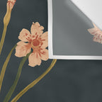 Blush Blooms in Painted Vase Wall Tapestry Gallery Image 3