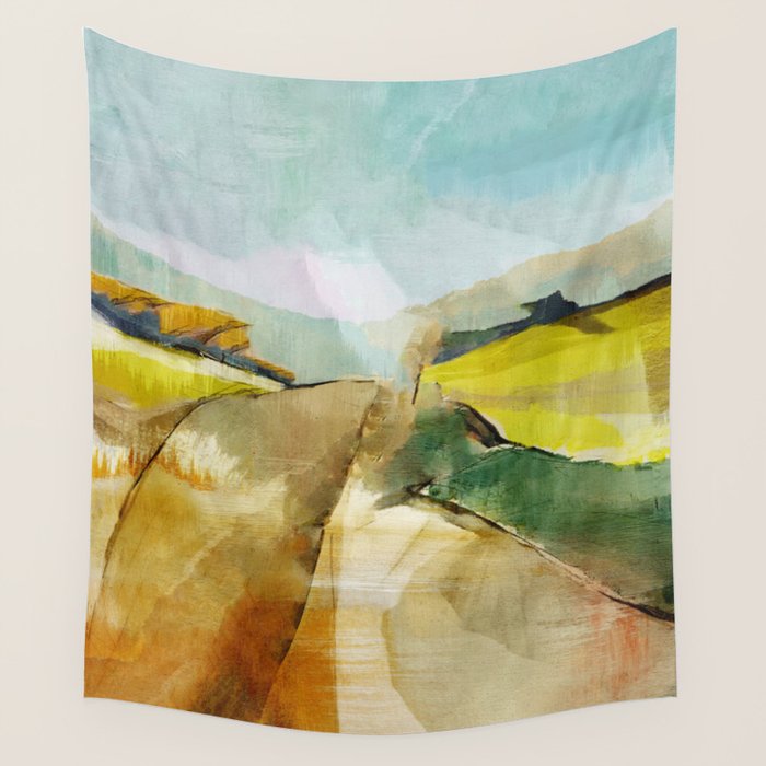 Landscape Spring Walk Wall Tapestry Gallery Image 4