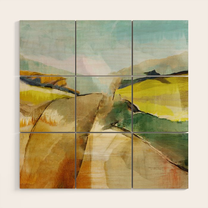 Landscape Spring Walk Wood Wall Art Gallery Image 1