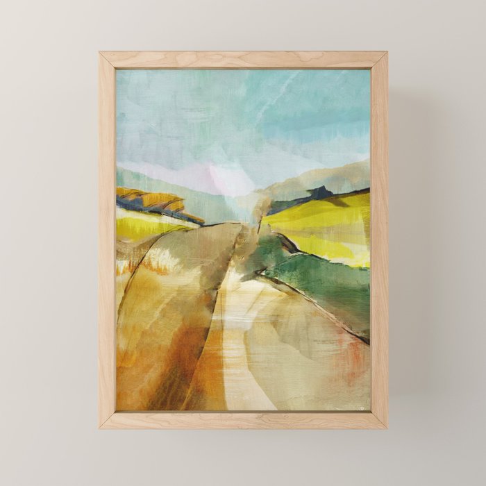 Landscape Spring Walk Mini Art Print Gallery Image 1