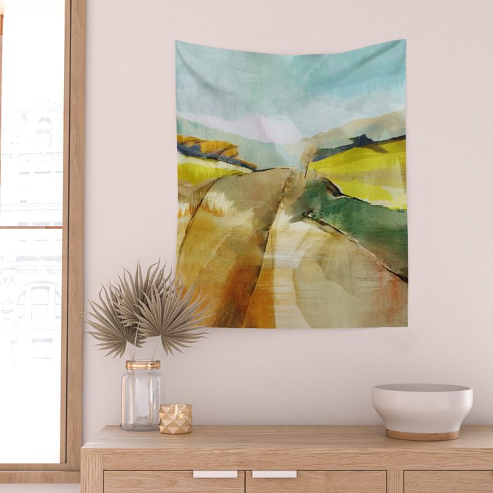 Landscape Spring Walk Wall Tapestry Gallery Image 2