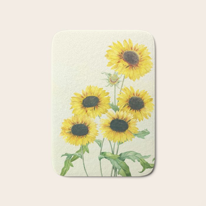 Sunflowers Bath Mat Gallery Image 1