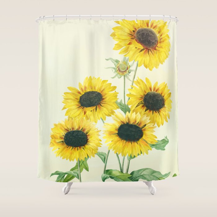 Sunflowers Shower Curtain Gallery Image 1