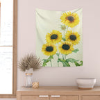 Sunflowers Wall Tapestry Gallery Image 2