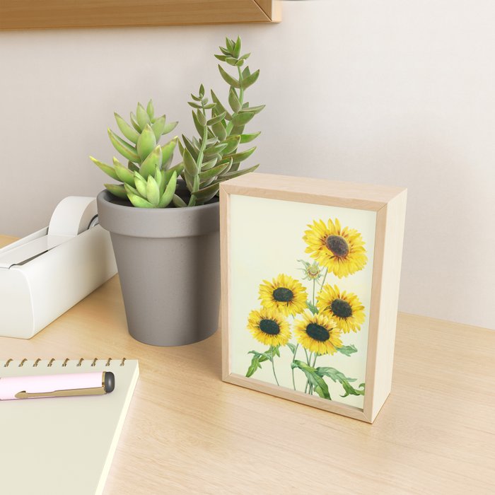 Sunflowers Mini Art Print Gallery Image 2