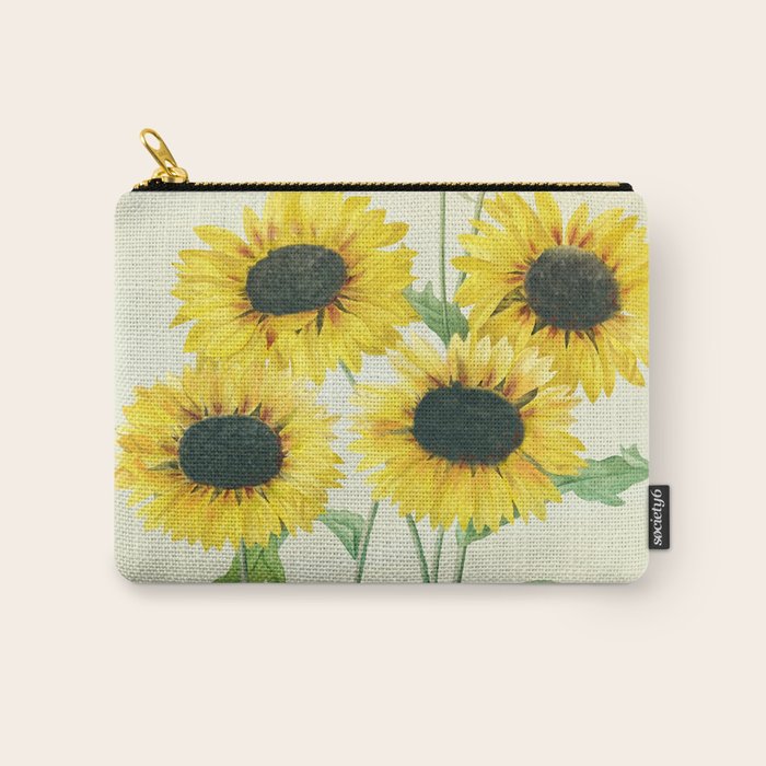 Sunflowers Carry All Pouch Gallery Image 1