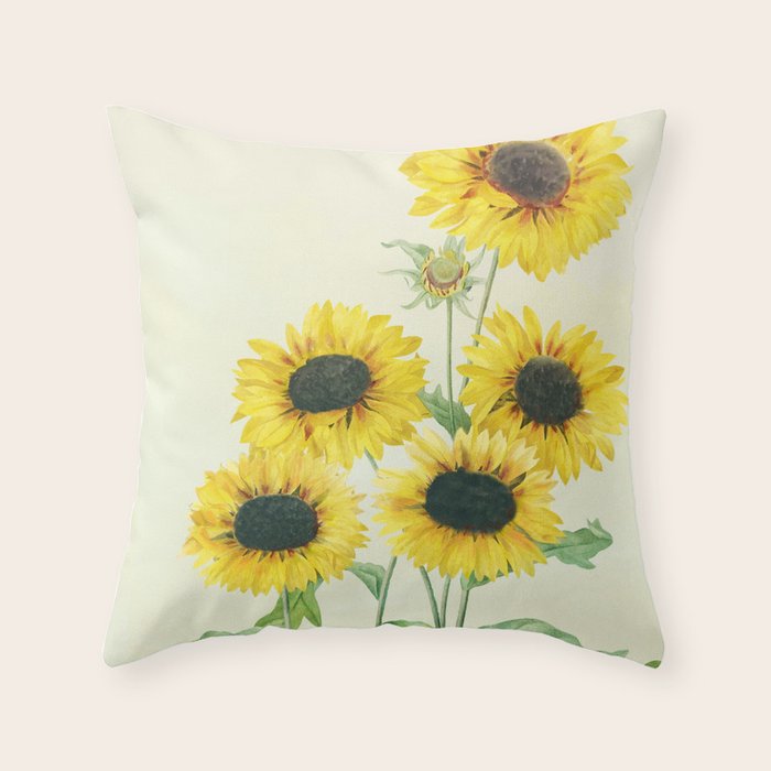 Sunflowers Throw Pillow Gallery Image 6