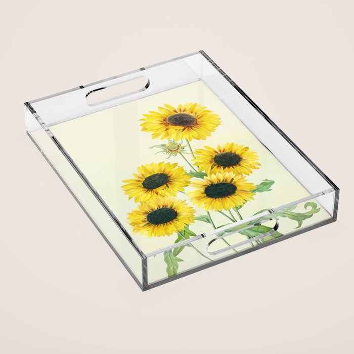 Sunflowers Acrylic Tray Gallery Image 1