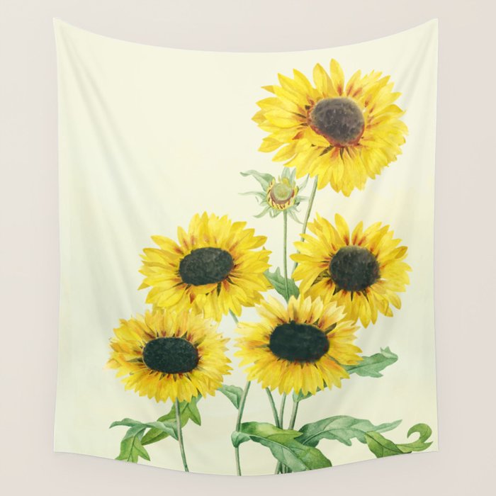 Sunflowers Wall Tapestry Gallery Image 4