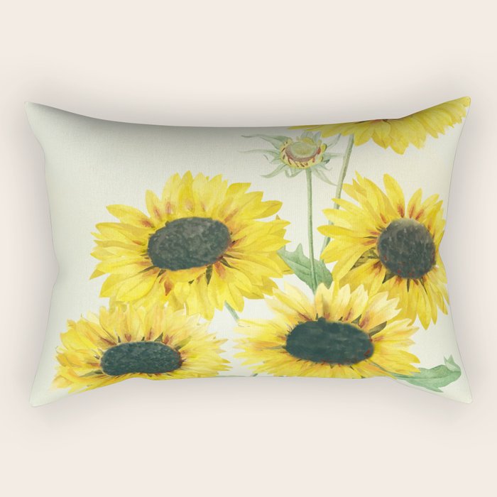Sunflowers Rectangular Pillow Gallery Image 2