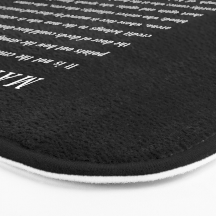 The Man In The Arena, Theodore Roosevelt Quote, Bath Mat Gallery Image 3