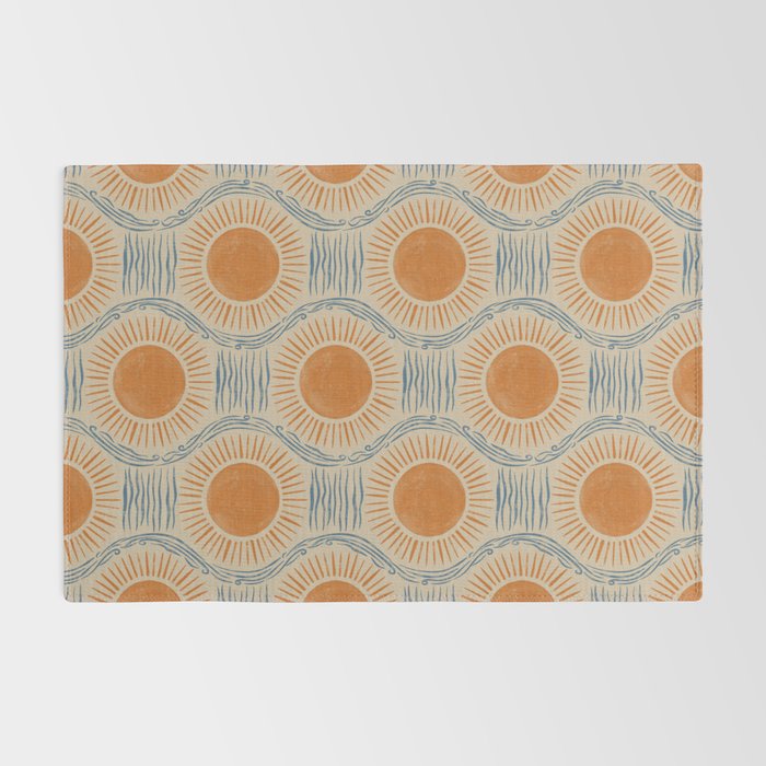 Boho Sun and Sea Vintage Ogee Rug Gallery Image 2