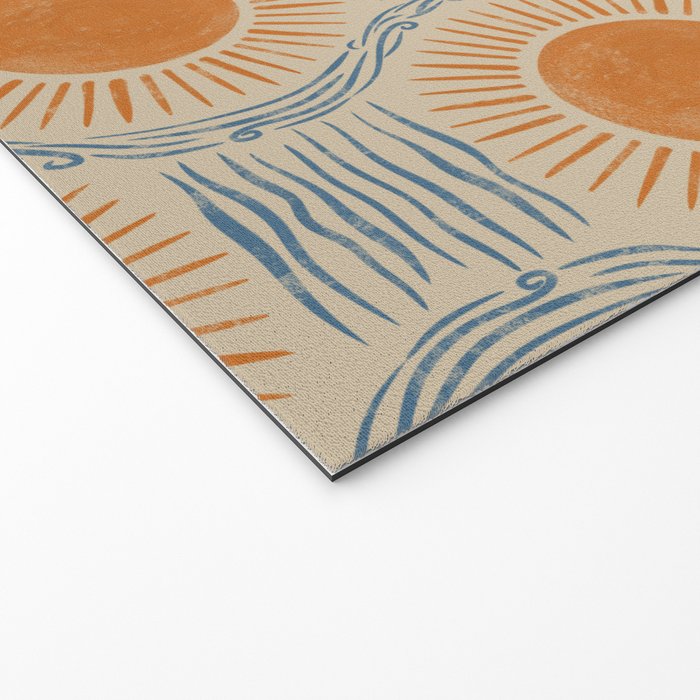 Boho Sun and Sea Vintage Ogee Welcome Mat Gallery Image 2